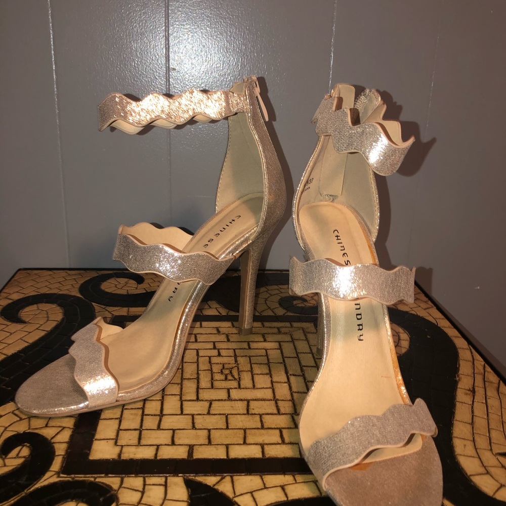 Gold Metallic Heel
